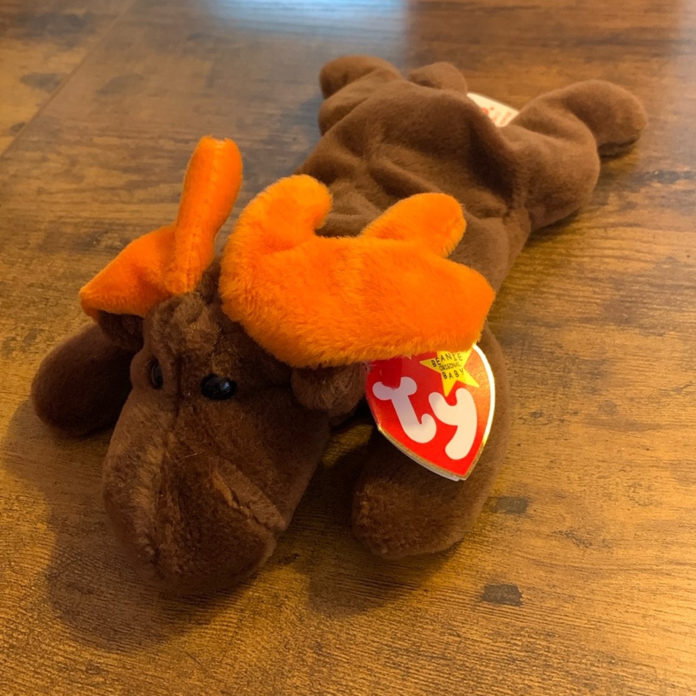 Chocolate the Moose RARE Collectible Beanie Babies